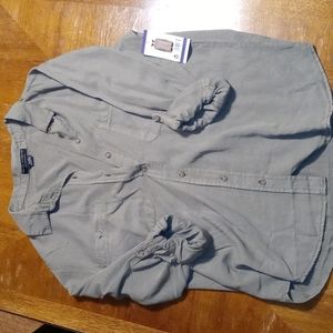 Womans soft button down